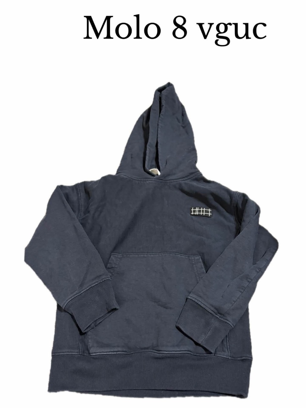 MOLO 128 size 8 boys black hoodie
